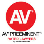AV | AV Preeminent | Rated Lawyers By Martindale-Hubbell