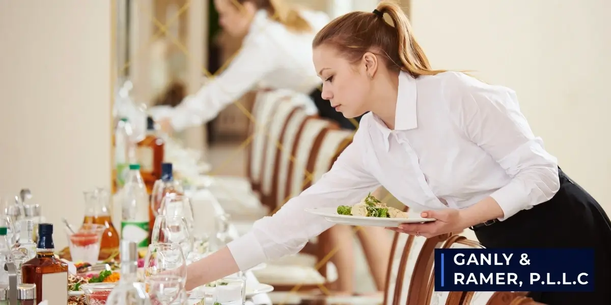 What are common risks waiters and waitresses face on the job?